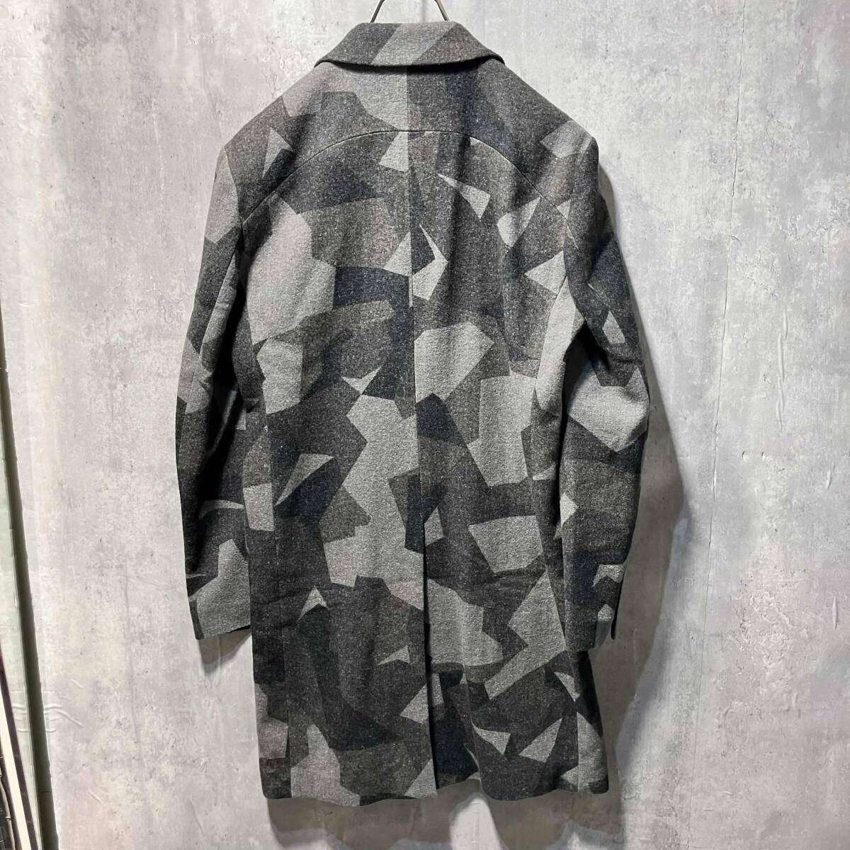 KAZUYUKI KUMAGAI ATTACHMENT カモフラチェスターコート サイズ1 柄