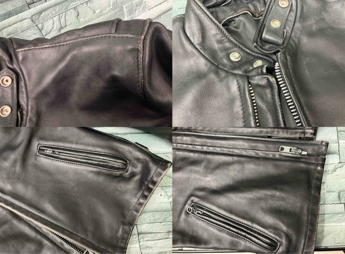 SCHOTT/シングルライダース/牛革レザージャケット/サイズ36/ブラック