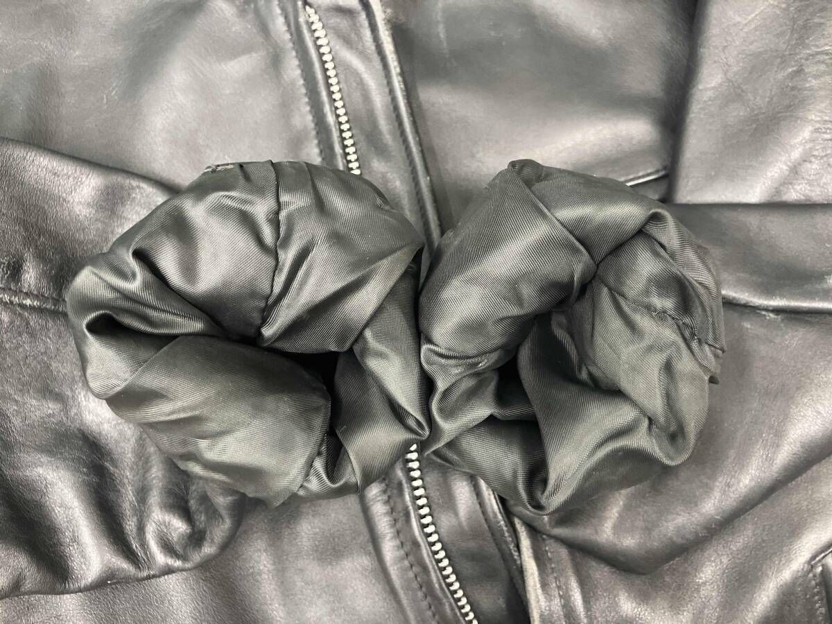 SCHOTT/シングルライダース/牛革レザージャケット/サイズ36/ブラック