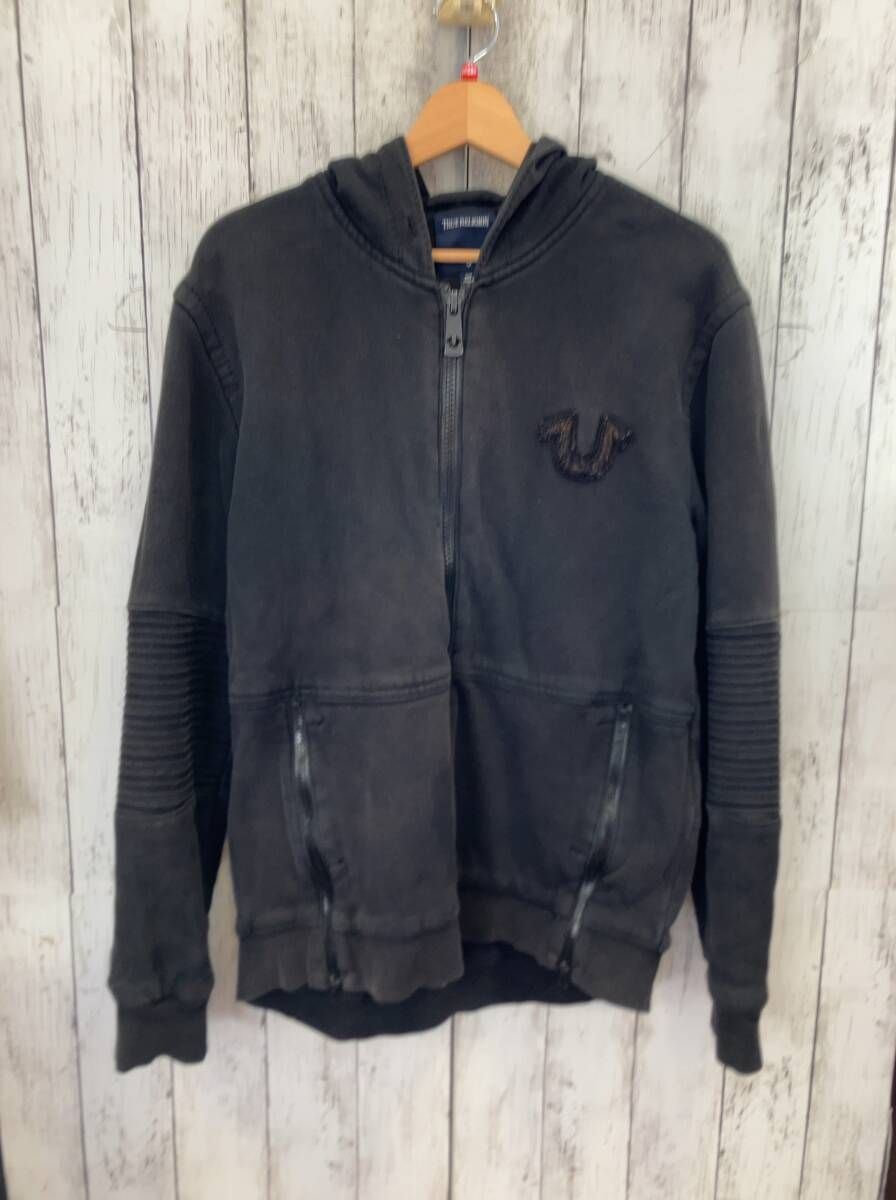 TRUE RELIGION トゥルーレリジョン ジップパーカー ブラック 2024 S