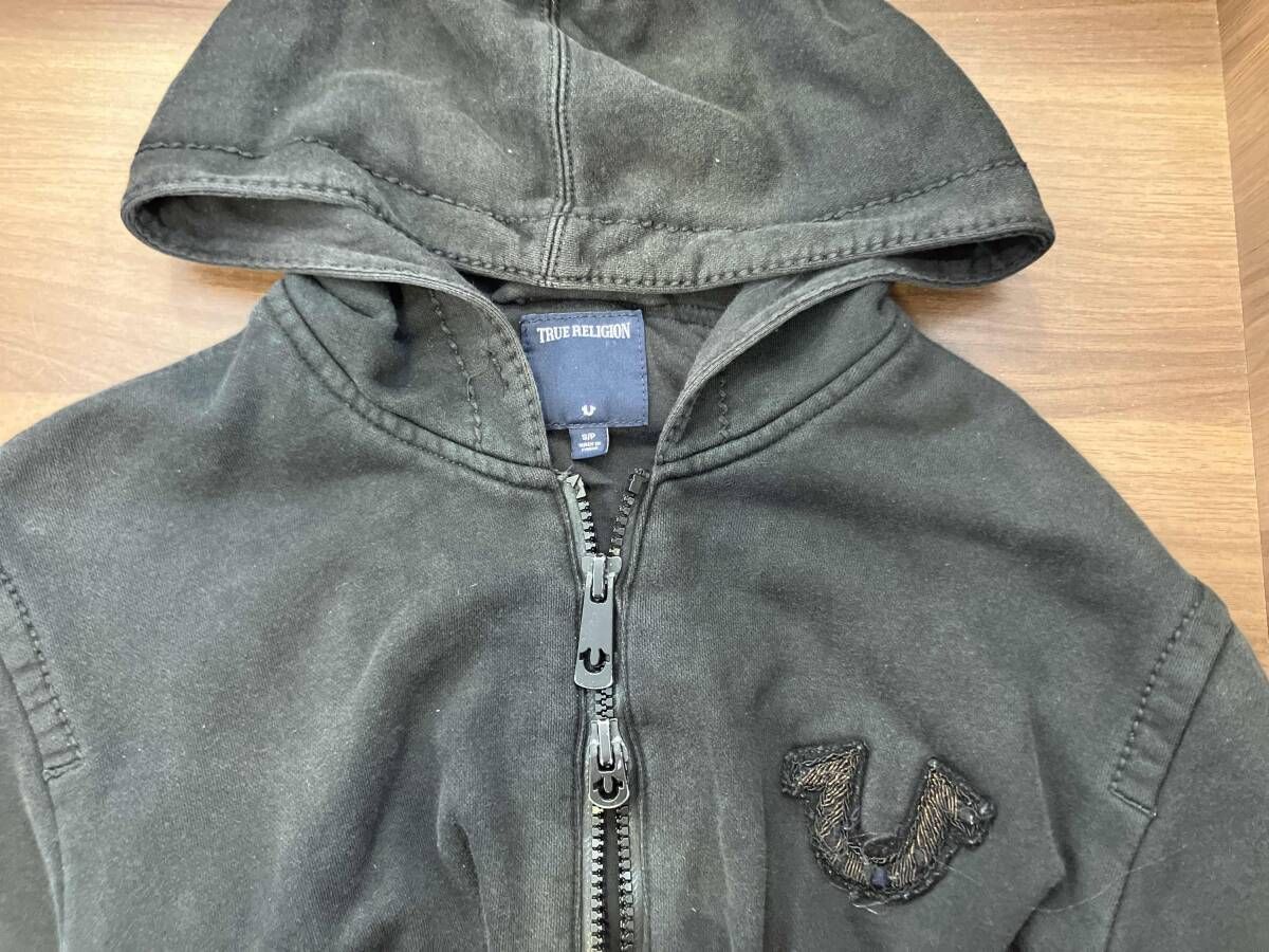 TRUE RELIGION トゥルーレリジョン ジップパーカー ブラック 2024 S