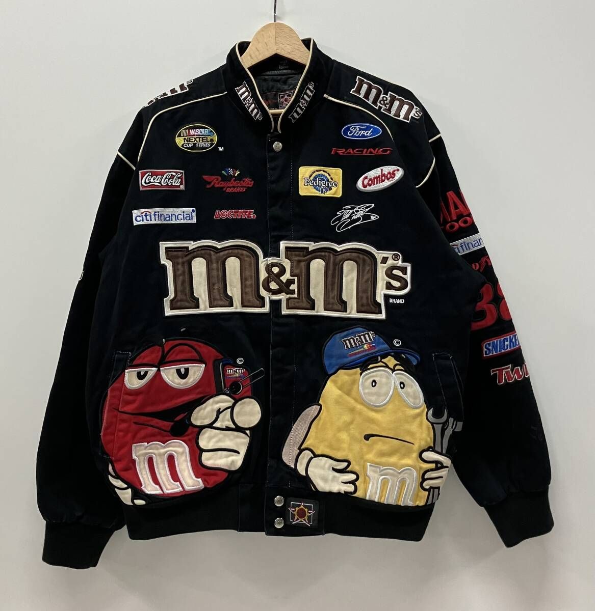 M&M's サテン ブルゾン Mサイズ JH Design ジェイエイチデザイン ブルゾン M&M's 企業レーシング