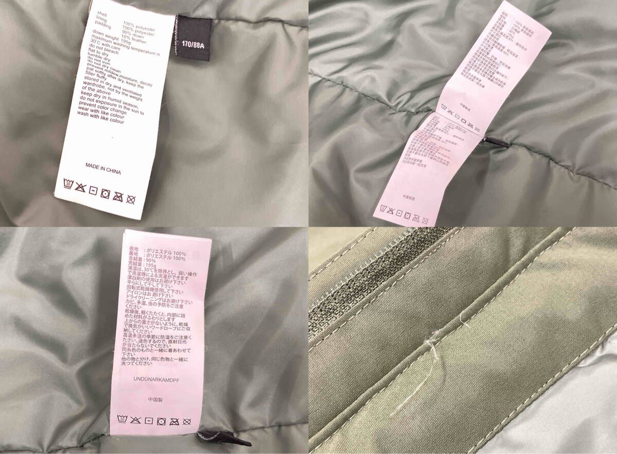 UNDEFEATED アンディフィ–テッド ダウンジャケット Mサイズ グリーン