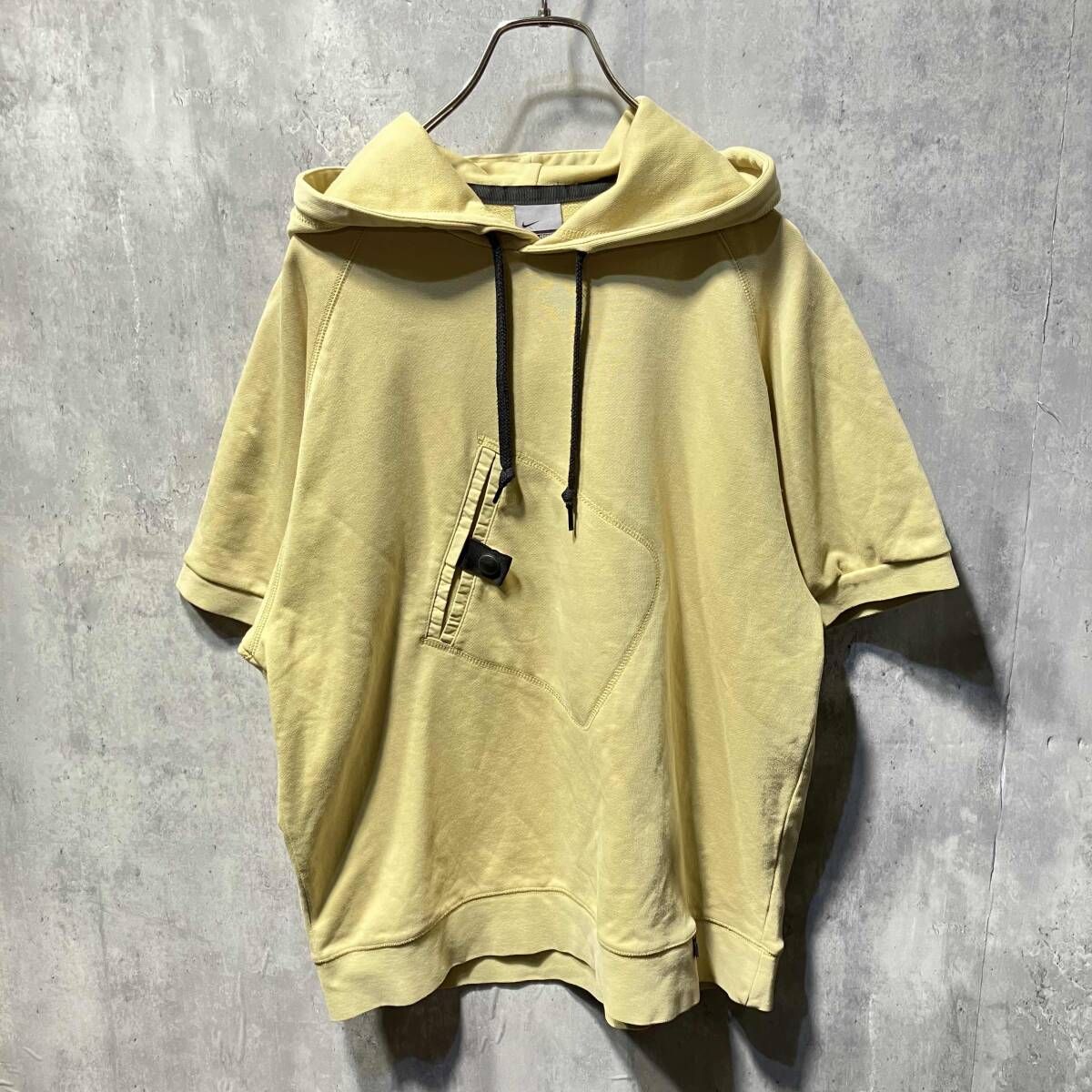 90s OLD NIKE 斜めポケットハンソデスウェットパーカー S1TWA サイズM 