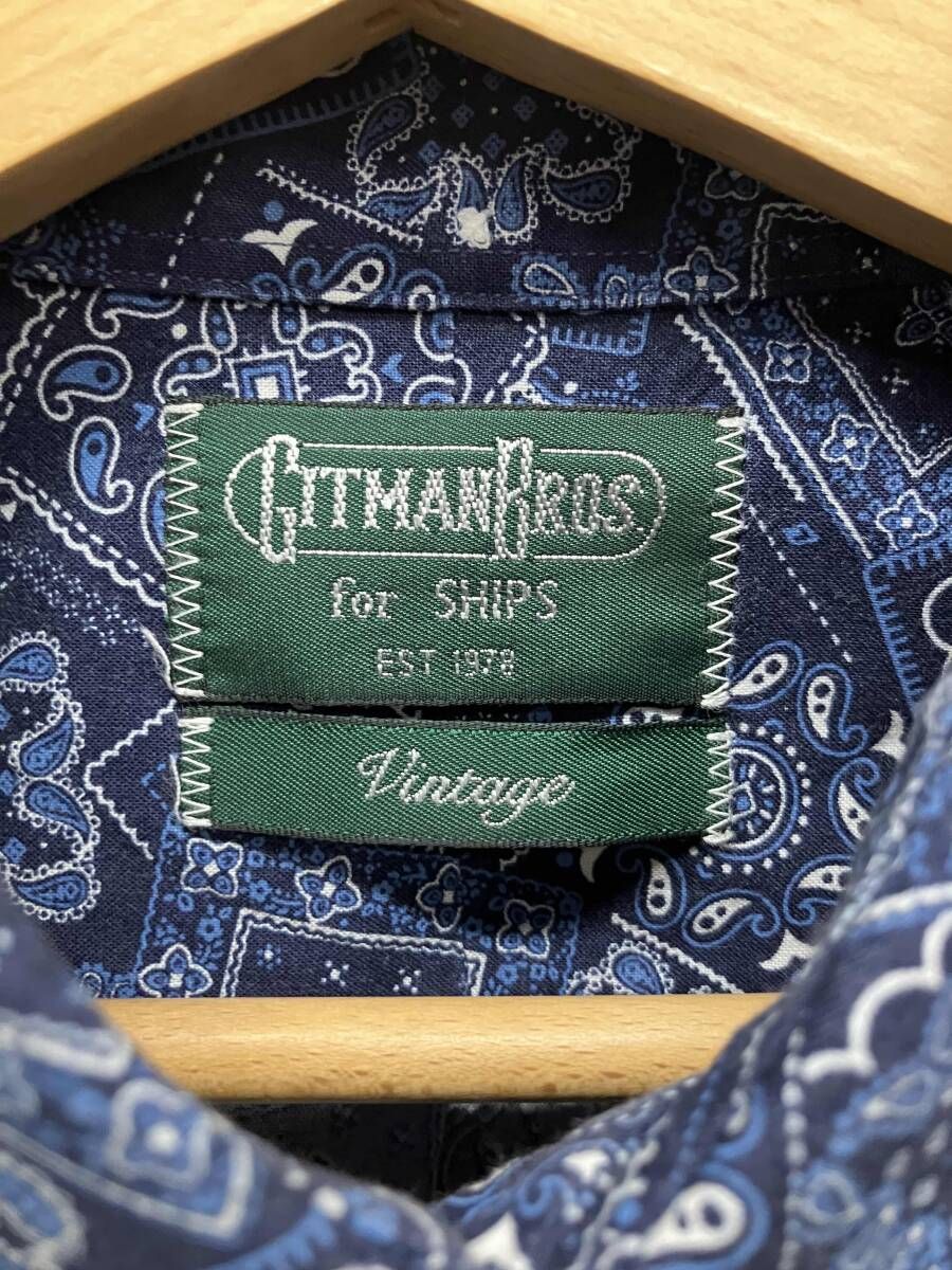 Gitman Brothers / ギットマンブラザーズ アロハシャツ T ネイビー