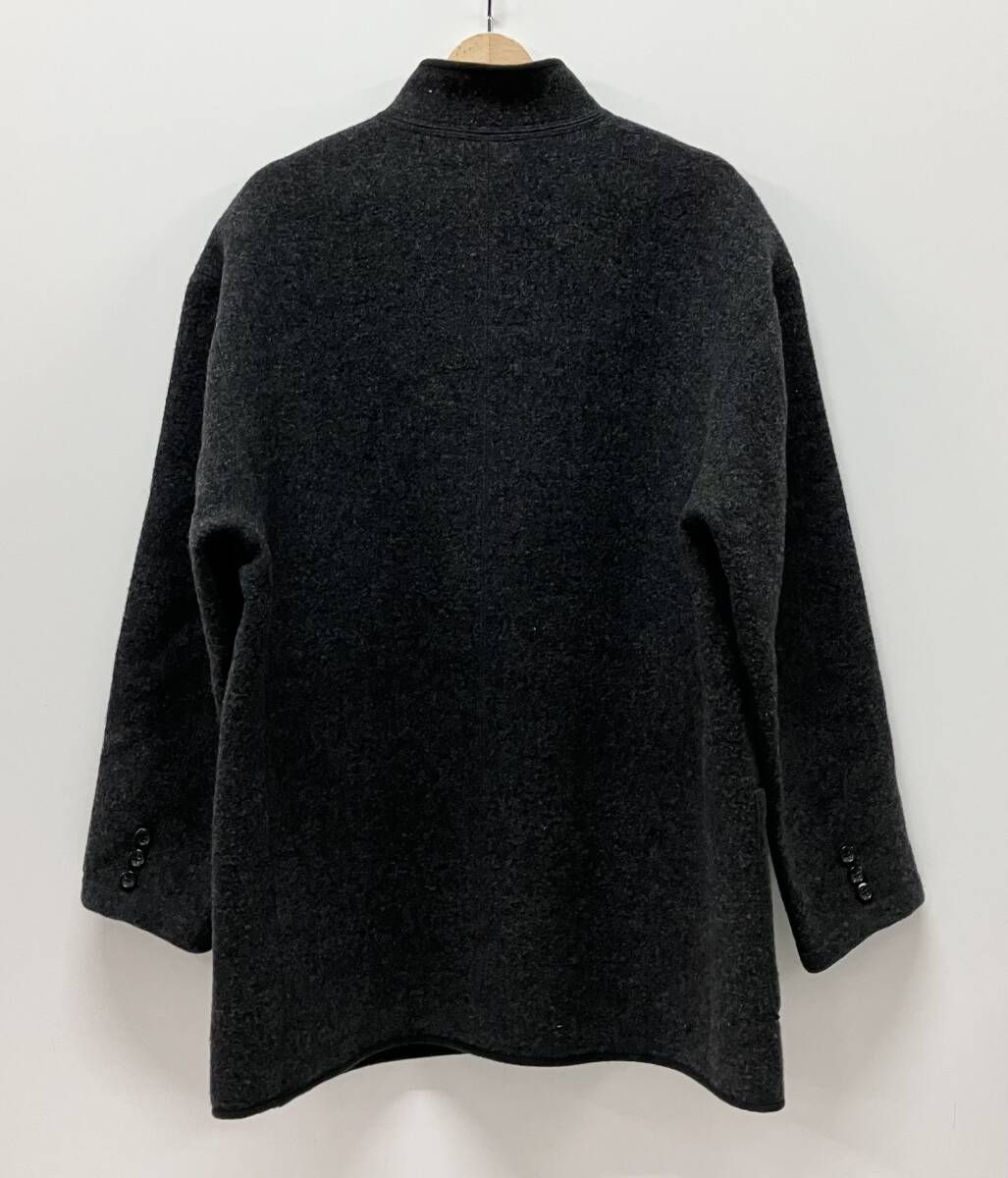 【美品】Papas パパス　ウールコート　グレー　LLサイズ Papas パパス D0414FJM42 その他コート ウールコート サイズM グレー