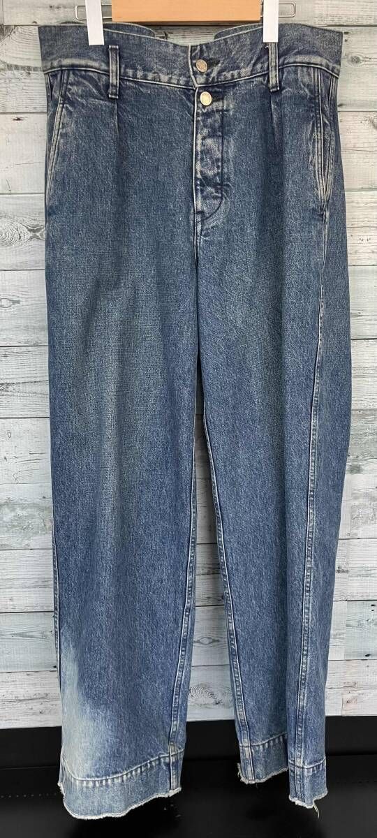 TANAKA タナカ ST-108 THE WIDE JEAN TROUSERS VINTAGE BLUE サイズ31