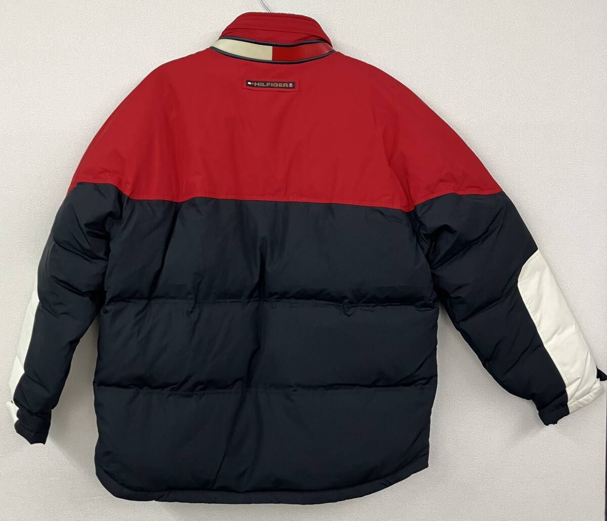 TOMMY HILFIGER トミーヒルフィガー ダウンジャケット メンズL 赤×黒 