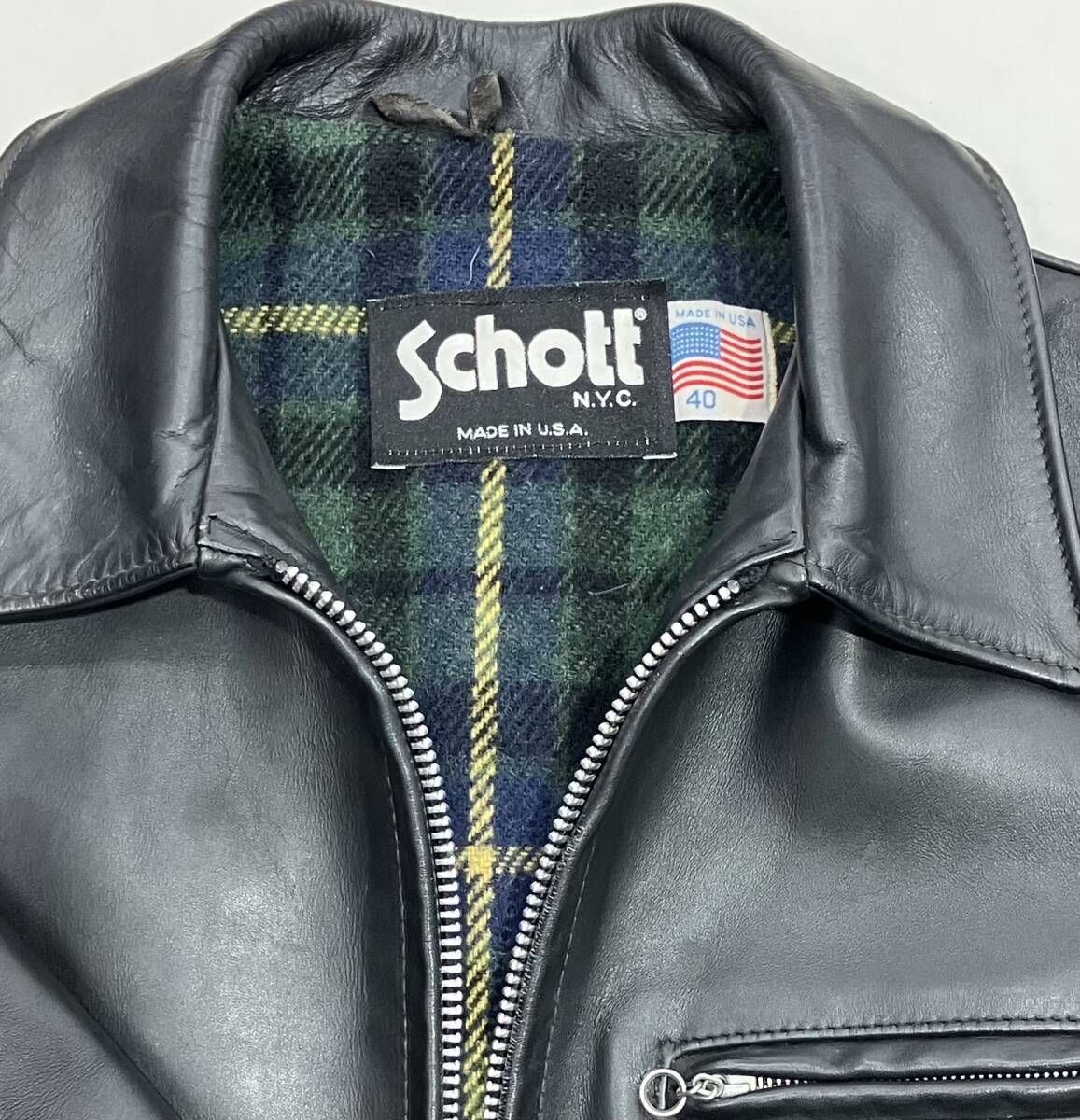 Schott ショット レザージャケット lot BNDL シングルライダース BLK