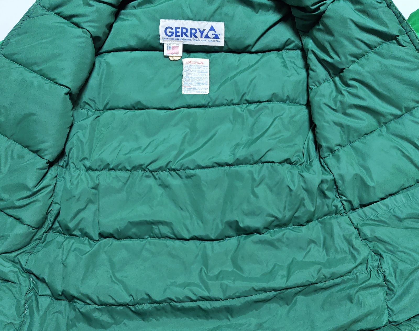 70s-80s USA製 GERRY（ジェリー）ダウンジャケット グリーン 販売