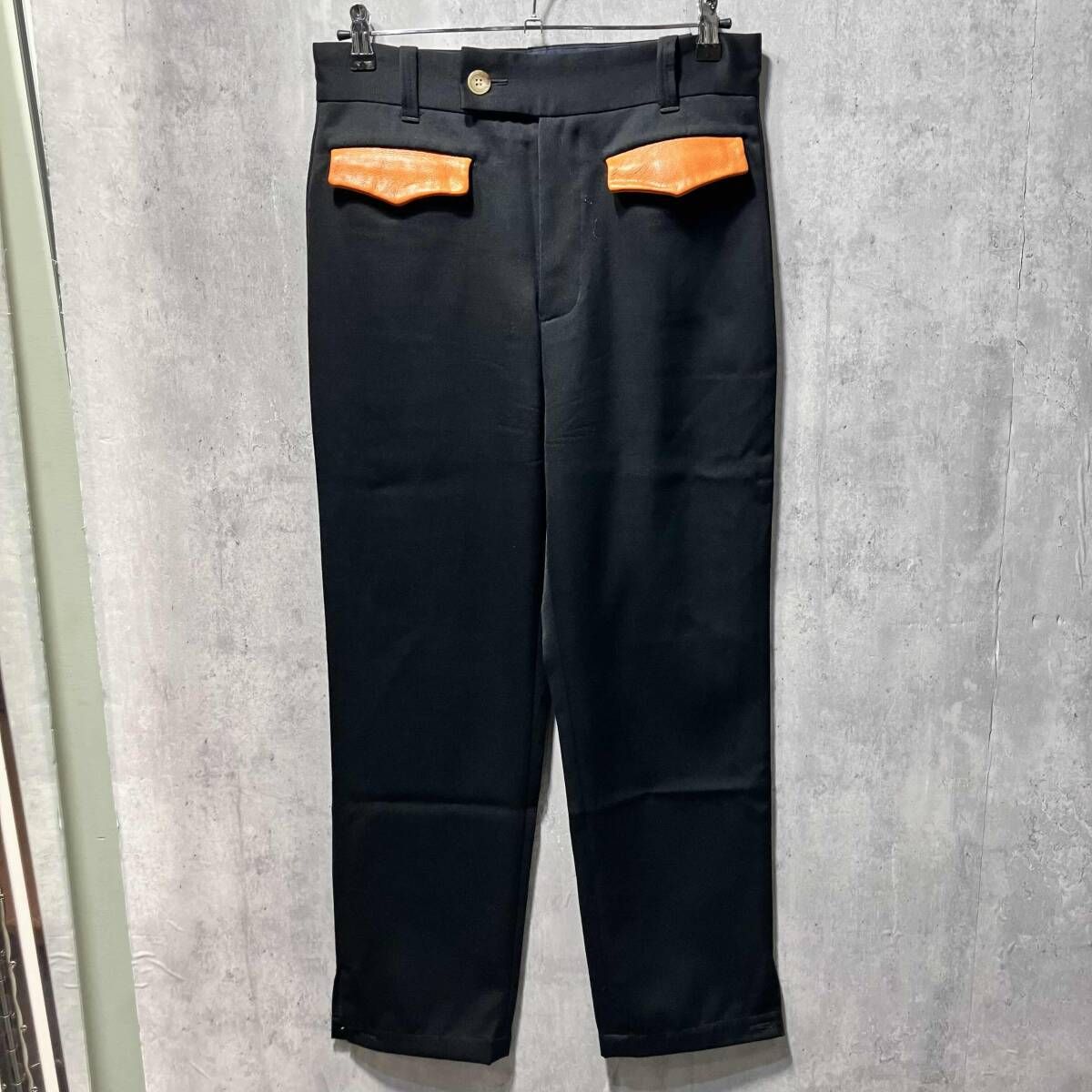 19 AW RANDY MG WOOD PANTS サイズ2 ブラック ランディー
