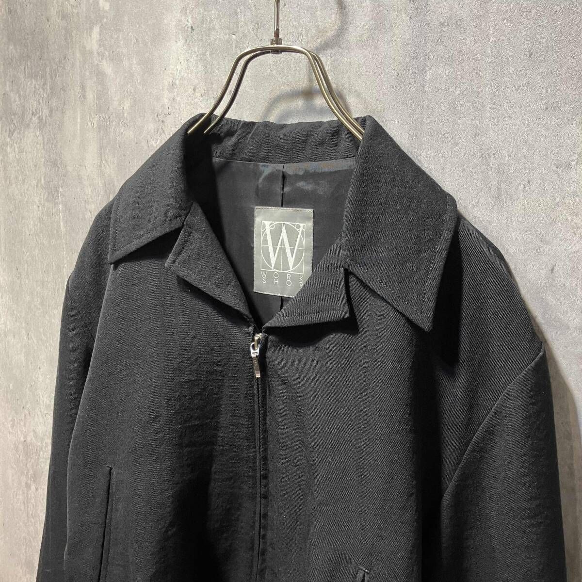 90s archive WORK SHOP YOHJI YAMAMOTO ウールギャバジンジップ