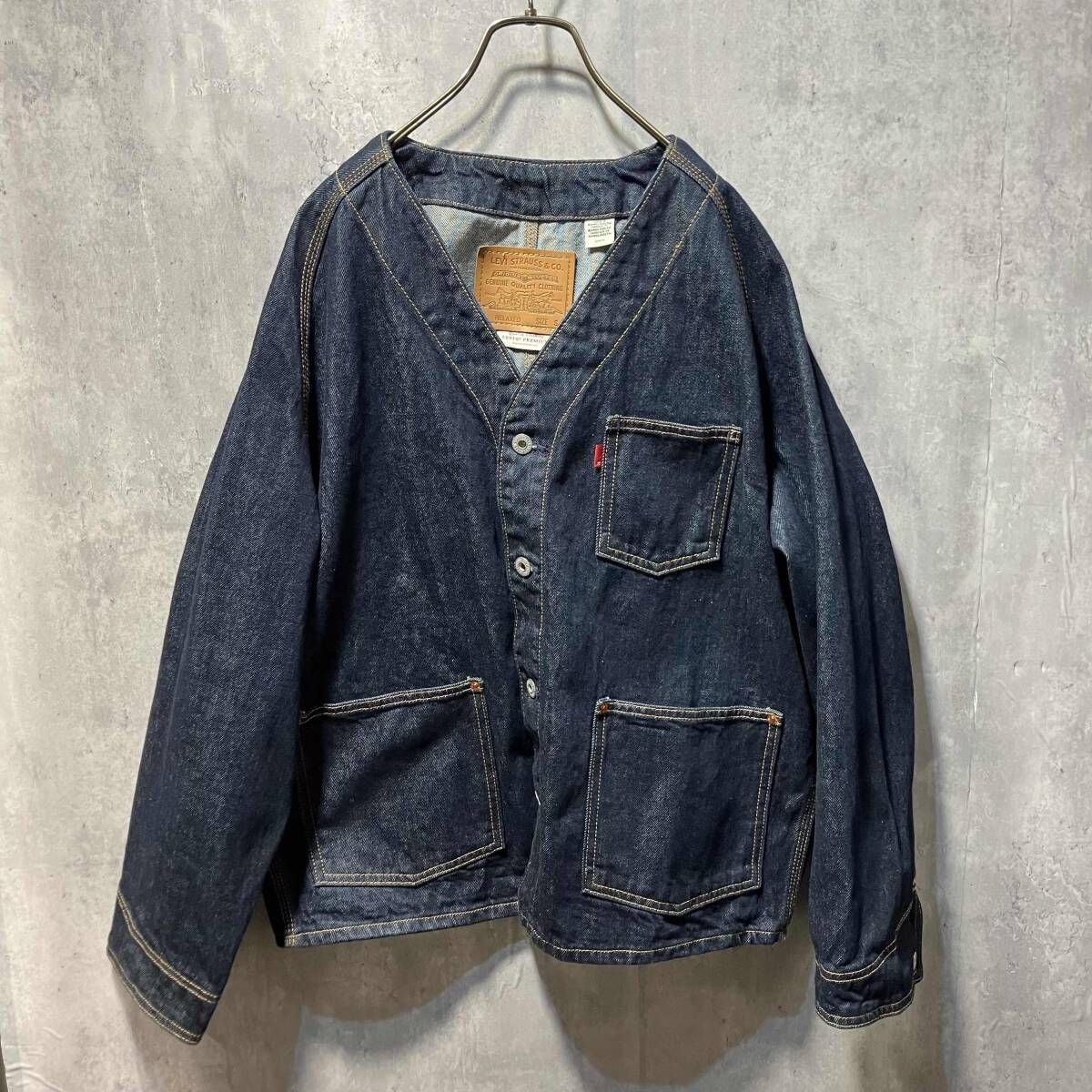 LEVI S UNIONエンジニアカーディガン サイズS ネイビー系 リーバイス