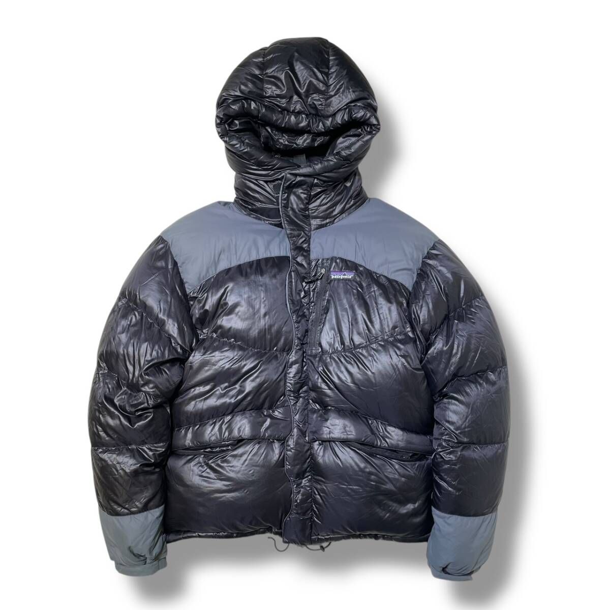 04 AW Patagonia フードダウンジャケット サイズS ブラック パタゴニア