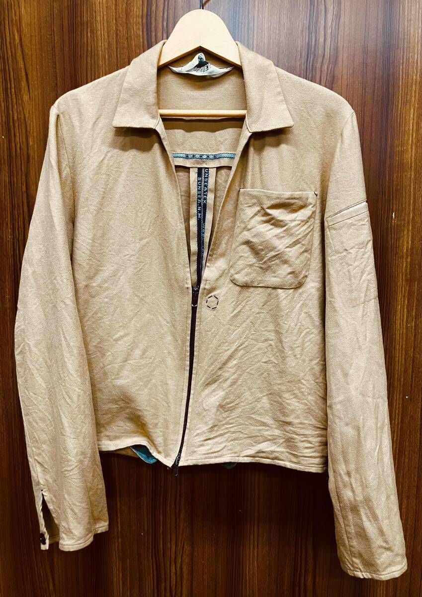SUNSEA サンシー カーディガン D 19 A 27 BRUSHED BLOUSON ブラウン サイズM