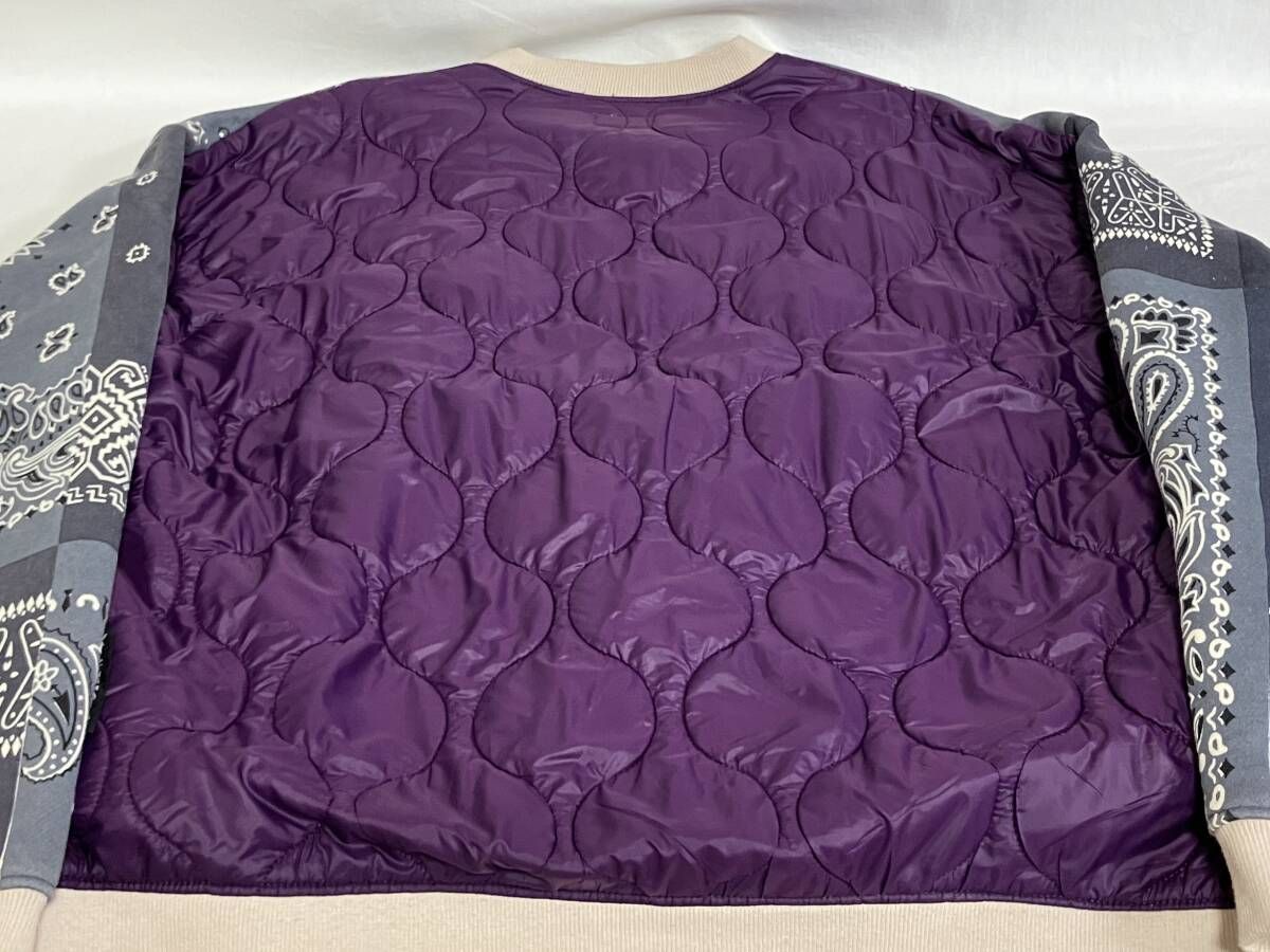 KAPITAL バンダナ柄ビバークBIGスウェット EK-100 サイズM ネイビー