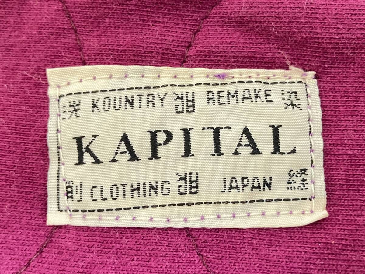 KAPITAL バンダナ柄ビバークBIGスウェット EK-100 サイズM ネイビー