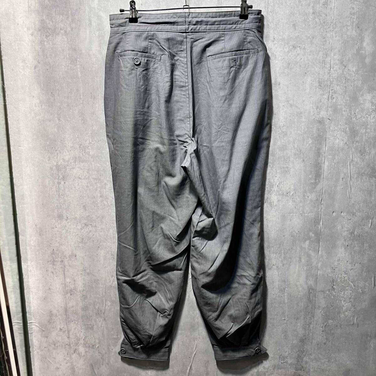 HOMELESS TAILOR CUFF PANTS サイズM グレー ホームレステイラー