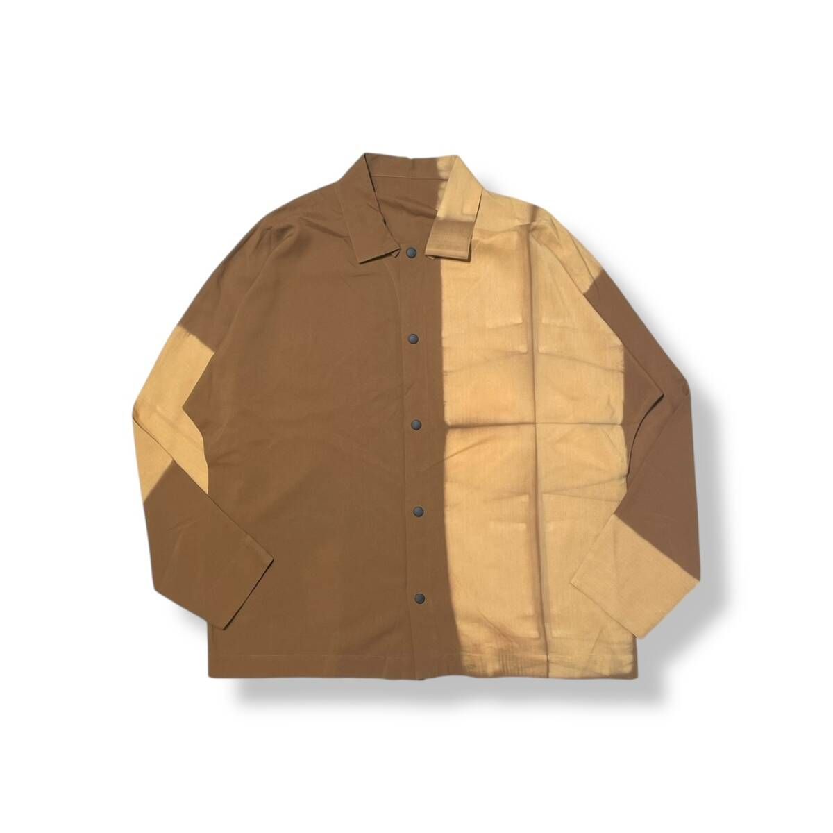 IM MEN ISSEY MIYAKE ITAJIME SHIRT サイズ3 イエロー系 アイムメンイッセイミヤケ