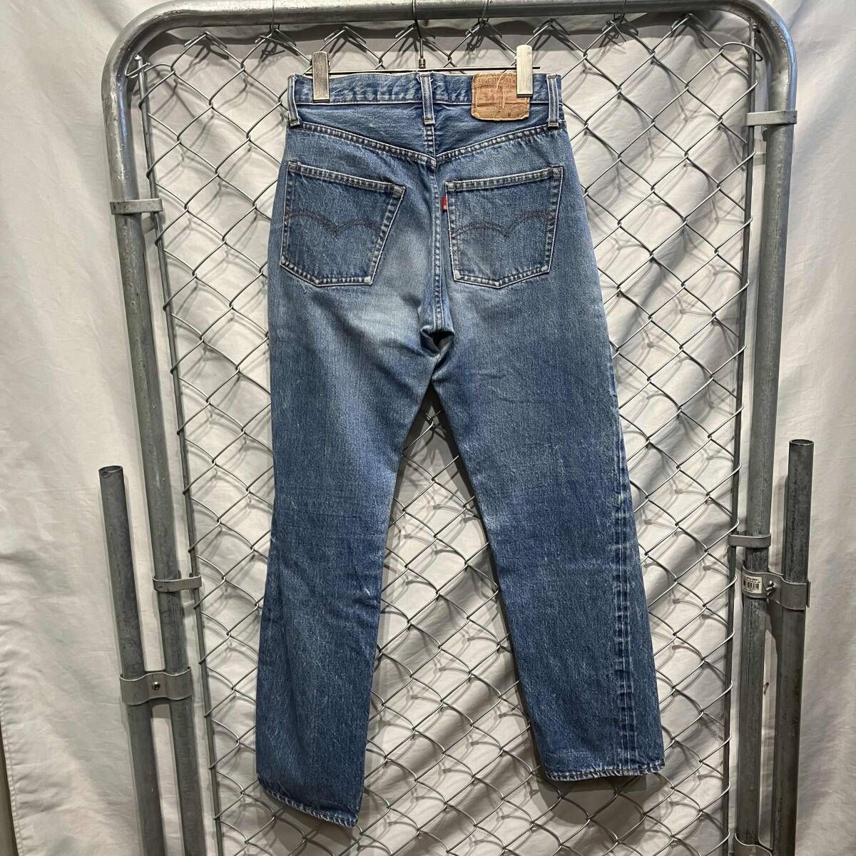 70s LEVI'S 66後期 501 USA製 赤耳 ボタン裏6 size W30 L34 リーバイス