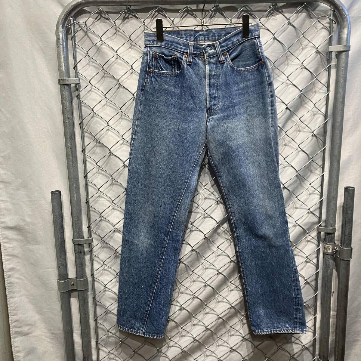 70s LEVI'S 66後期 501 USA製 赤耳 ボタン裏6 size W30 L34 リーバイス