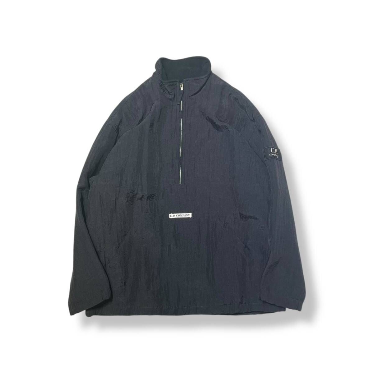 90 00 s C P COMPANY ハーフジップアノラックジャケット ブラック シーピーカンパニー