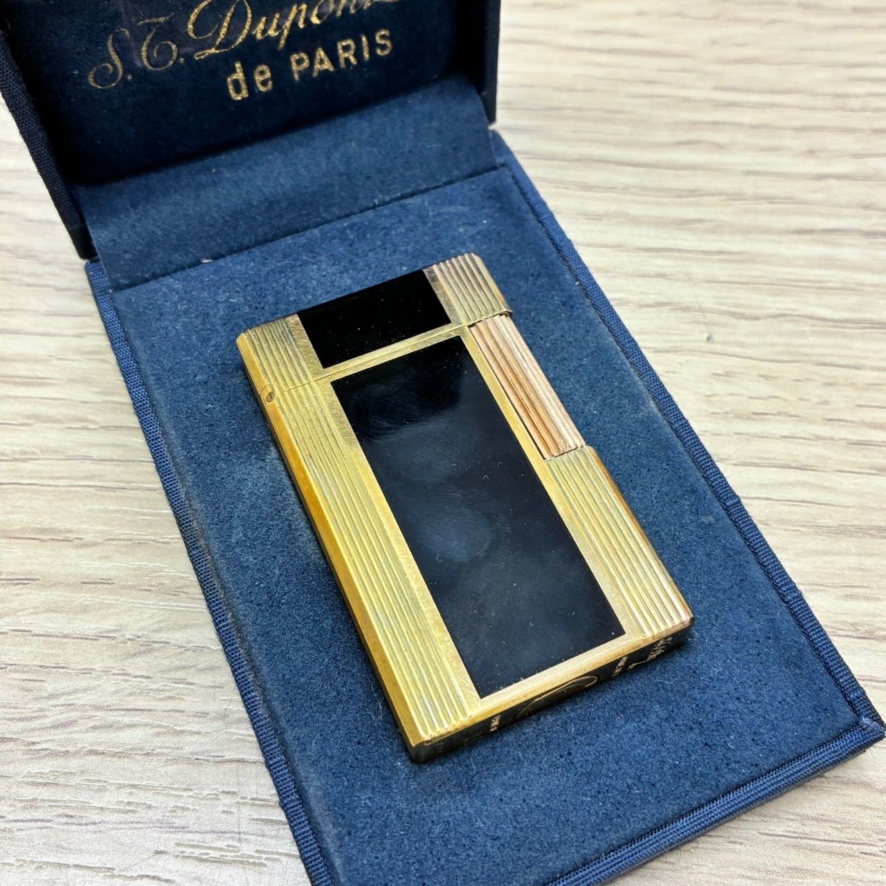 Y 1202 S T Dupont デュポン ライン1 ローラー ガスライター 着火未