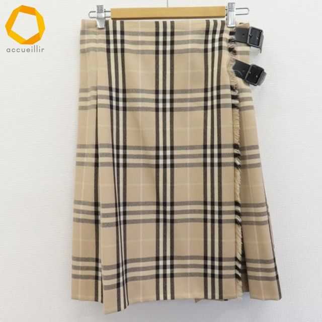 スコットランド製 バーバリーロンドン BURBERRY LONDON スカート