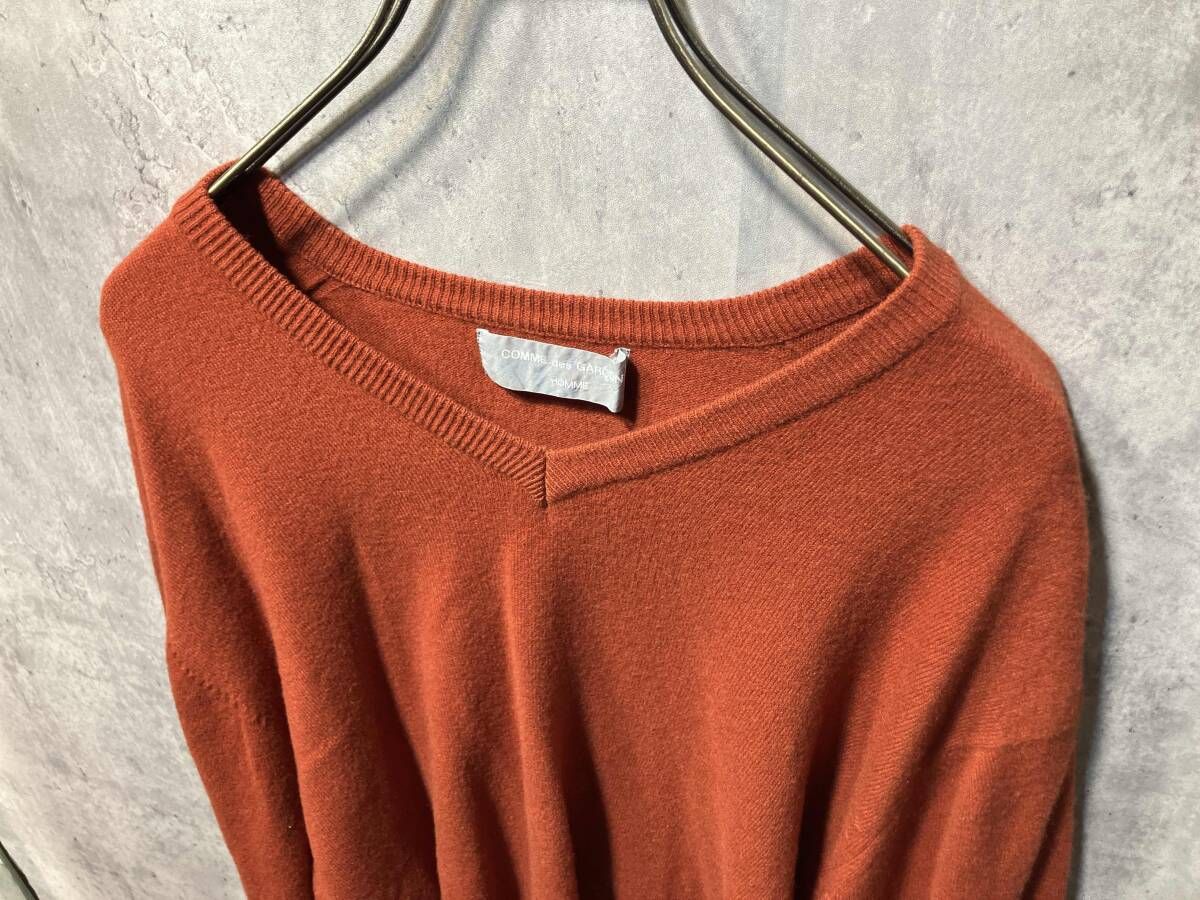 89AW archive COMME des GARCONS HOMME V neck wool knit HN-050060 