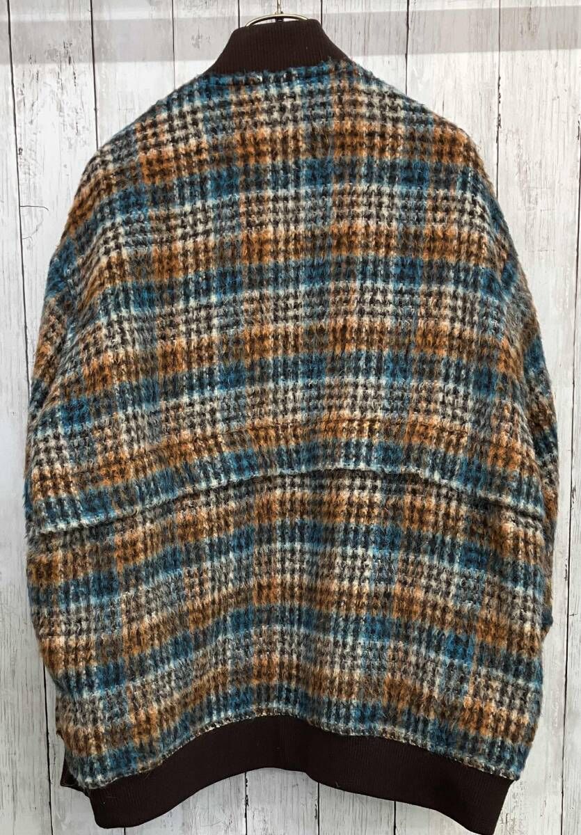 ALWAYS OUT OF STOCK SHAGGY CHECK ZIP-UP BLOUSON オールウェイズ