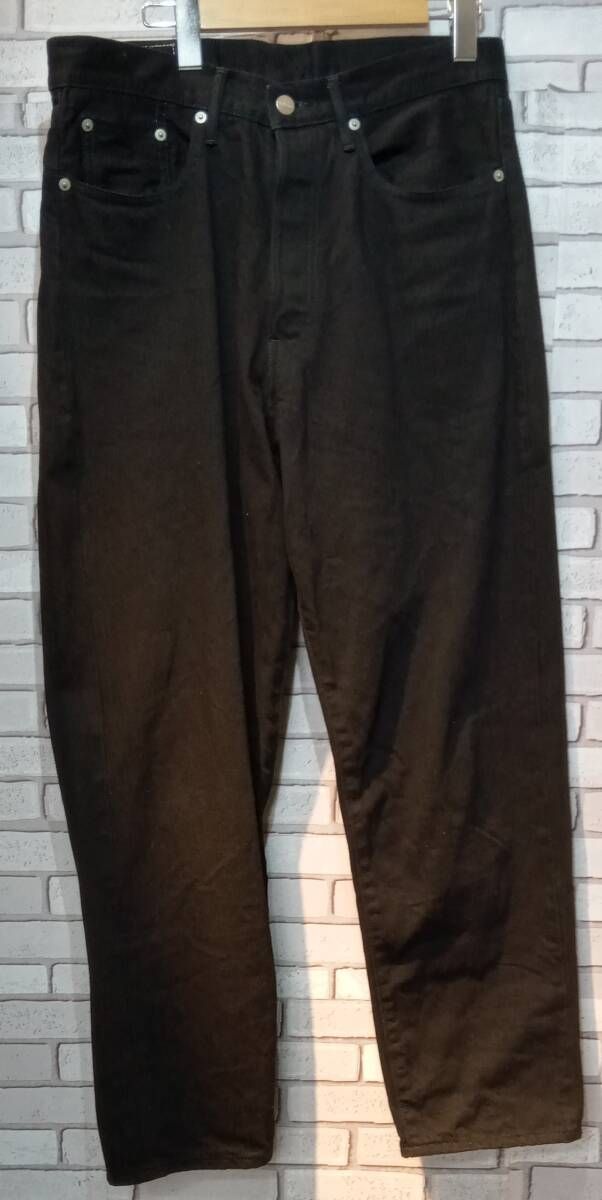 Graphpaper グラフペーパー ジーンズ Selvage Denim Five Pocket Tapered Мサイズ ブラック モード