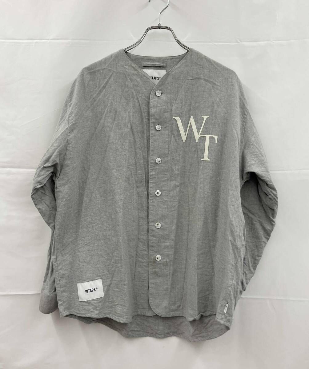 WTAPS ダブルタップス 長袖シャツ 231TQDT-SHM07 ベースボールシャツ