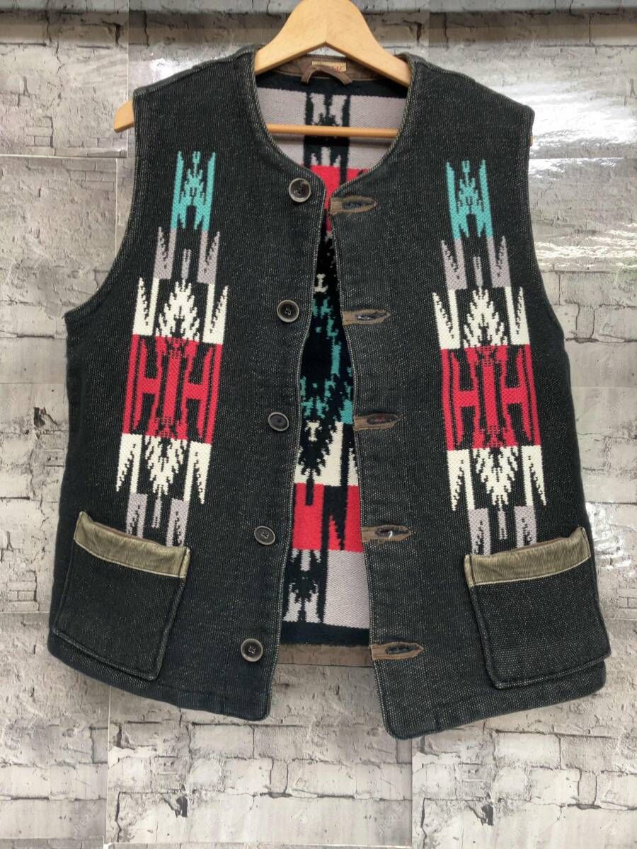 KAPITAL キャピタル ベスト チマヨベスト オルテガネイティブ柄 綿帆布