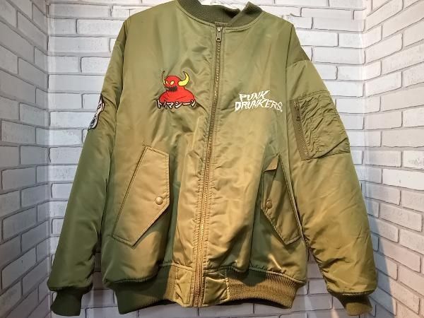 PUNKDRUNKERSパンクドランカーズ ブルゾン PDS TOY MACHINE MA-1 L