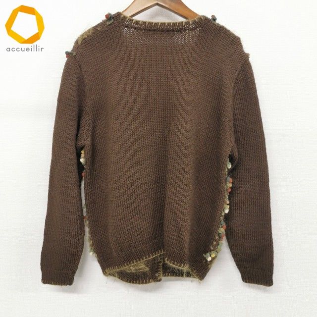 wnc カネコイサオ KANEKO ISAO カーディガン 長袖 ニット 花モチーフ