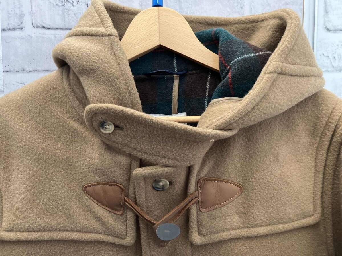 J.PRESS/ダッフルコート/Lサイズ/ブラウン/内側グリーンチェック