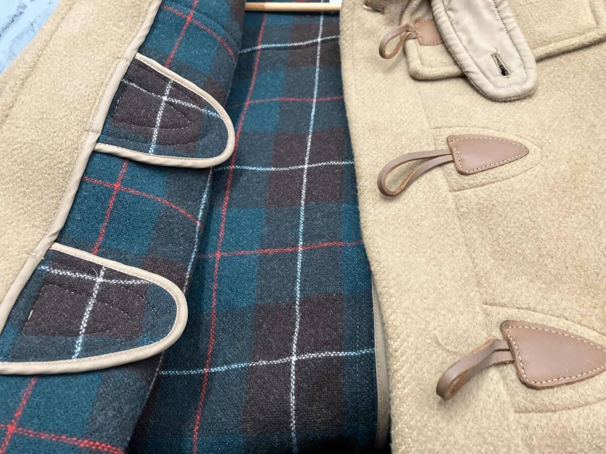 J.PRESS/ダッフルコート/Lサイズ/ブラウン/内側グリーンチェック