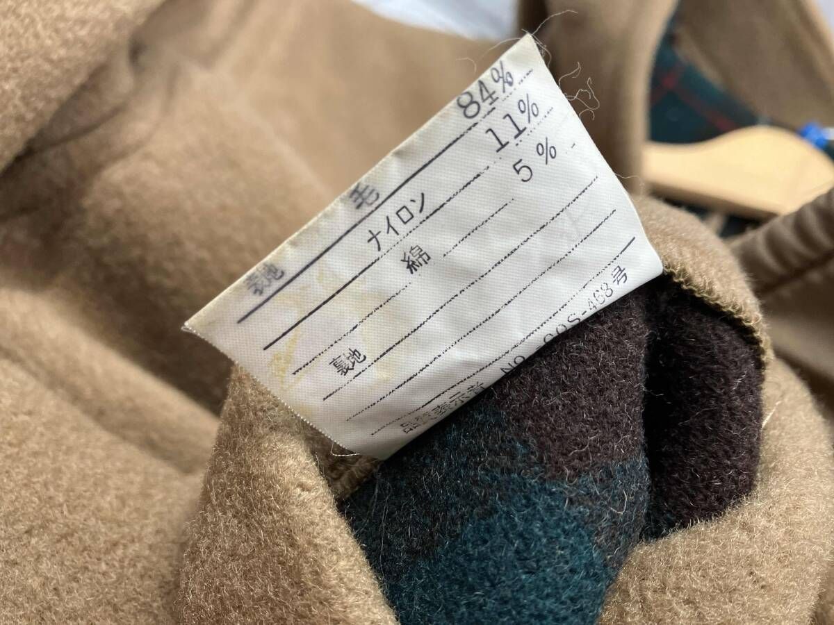 J.PRESS/ダッフルコート/Lサイズ/ブラウン/内側グリーンチェック