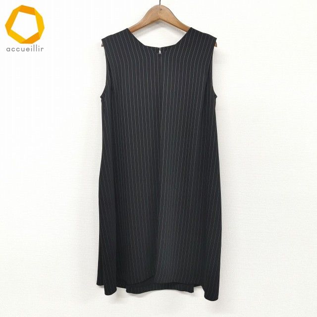 snc ダーマ DAMA ワンピース ノースリーブ ストライプ フ S 黒 白 レディース 967143