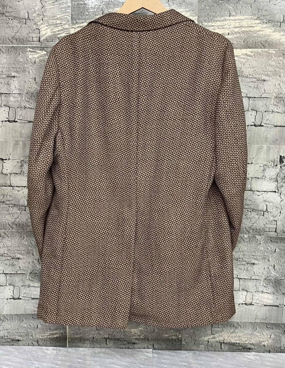 Vintage Eagle Clothes イーグルクローズ セットアップ テーラードジャケット スラックス talon カムロック 総柄 ワインレッド ホワイト