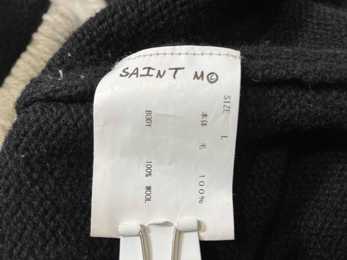 SAINT M×××××× セントマイケル SM-A22-0000-033 KNIT CLF BLACK ニット 