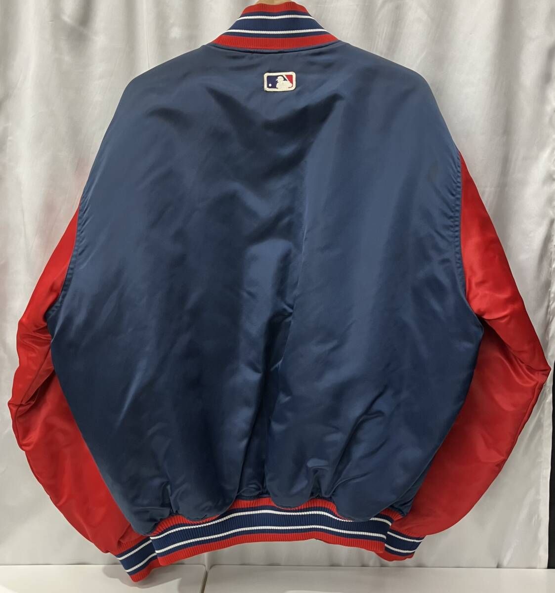 スタジャン ネイビー/レッド Genuine Merchandise by STARTER スタジャン メンズ M 紺色 ネイビー