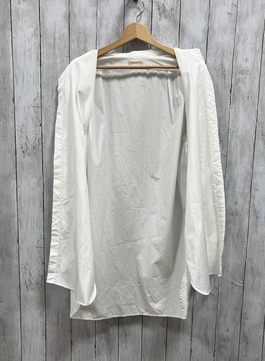 HEUGN／長袖シャツ／Rob コットンポプリンバンドカラーシャツ