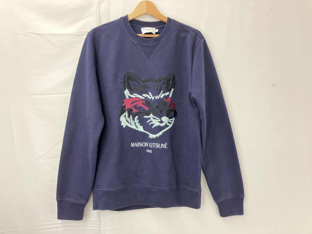 MAISON KITSUNE メゾンキツネ ビッグフォックス刺繍スウェットシャツ