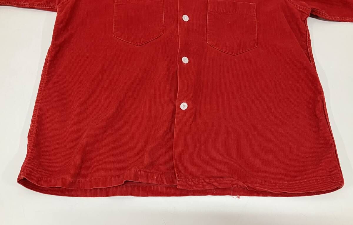 PILGRIM 長袖シャツ 50s～60s コーデュロイ オープンカラー ボックス