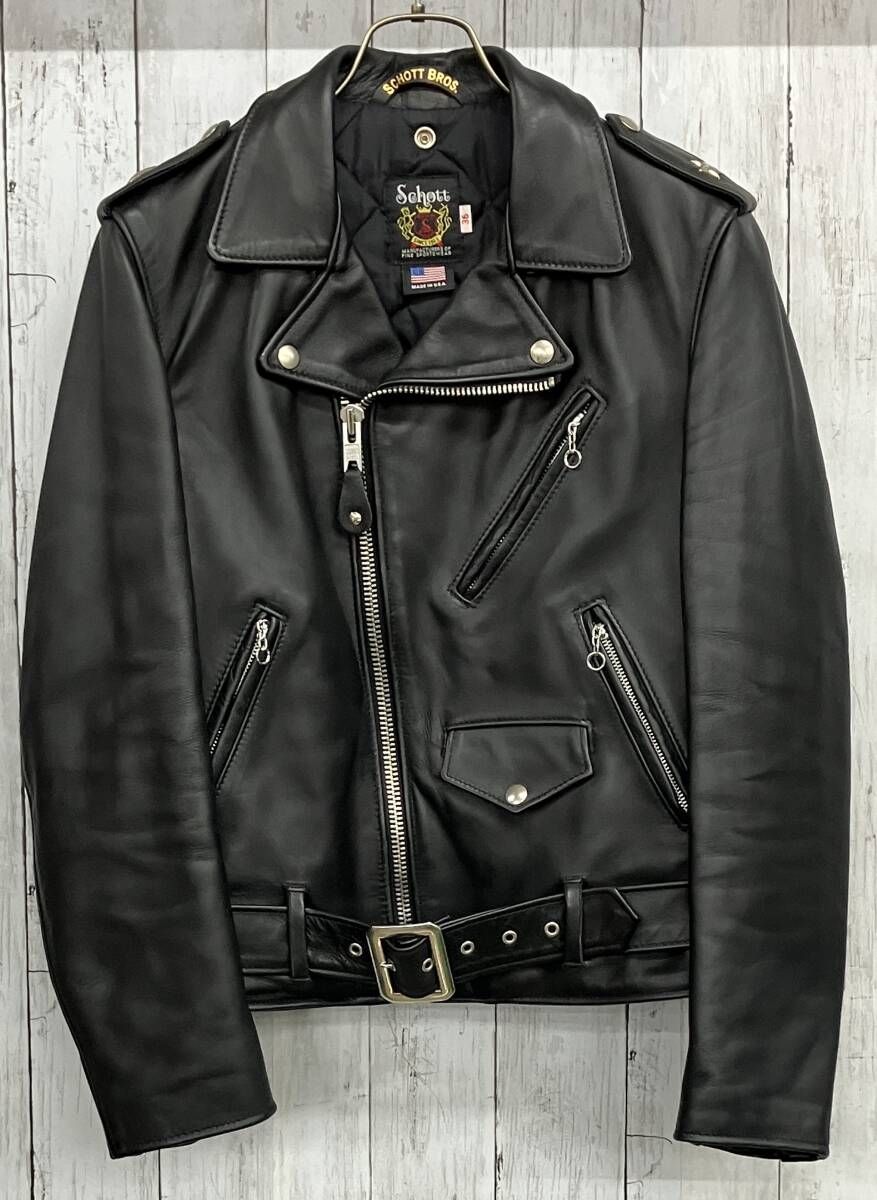 Schott ダブルライダースジャケット ショット レザージャケット ワン