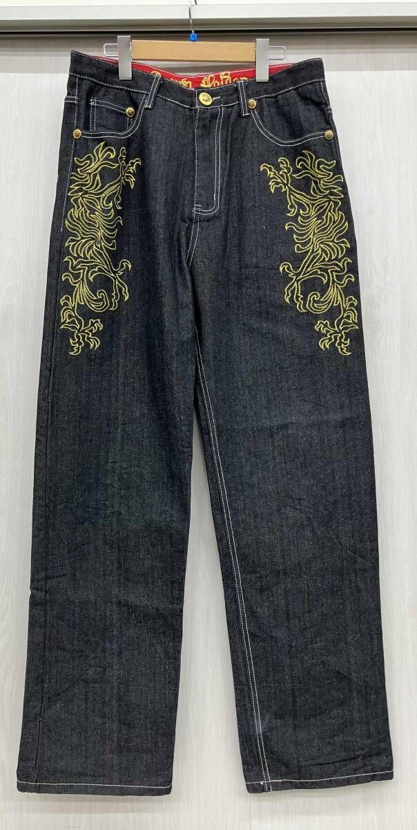 CROWN HOLDER ジーンズ 刺繍入り 注文 メンズ サイズL Amazon