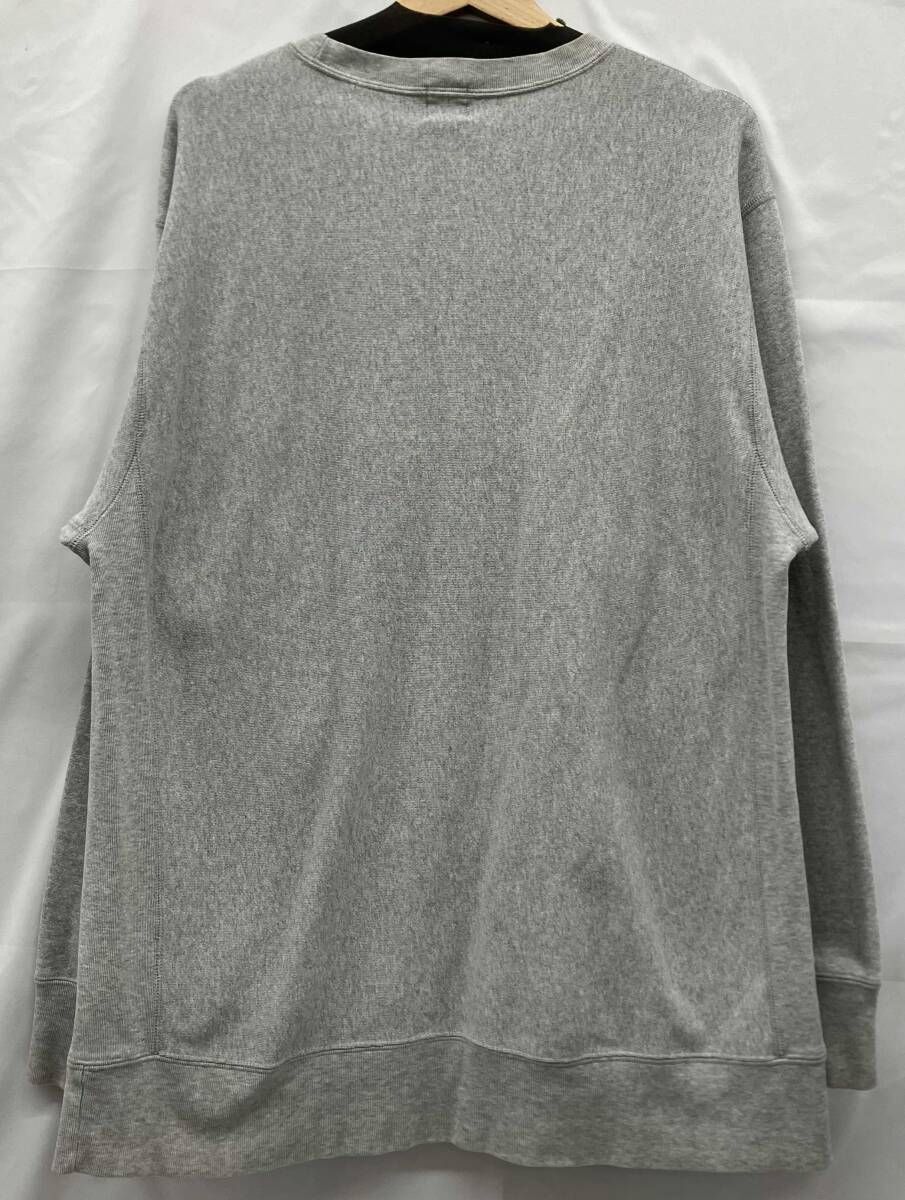 BAPE グレー クルーネックスウェット Lサイズ BAPE グレー クルーネックスウェット Lサイズ