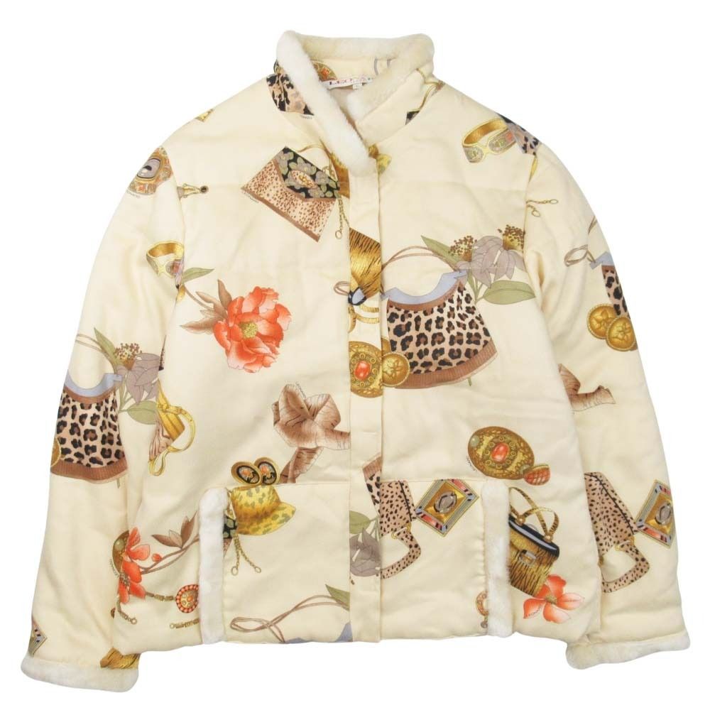 美品 LEONARD SPORT レオナールスポーツ 中綿 ジャケット バッグ 総柄