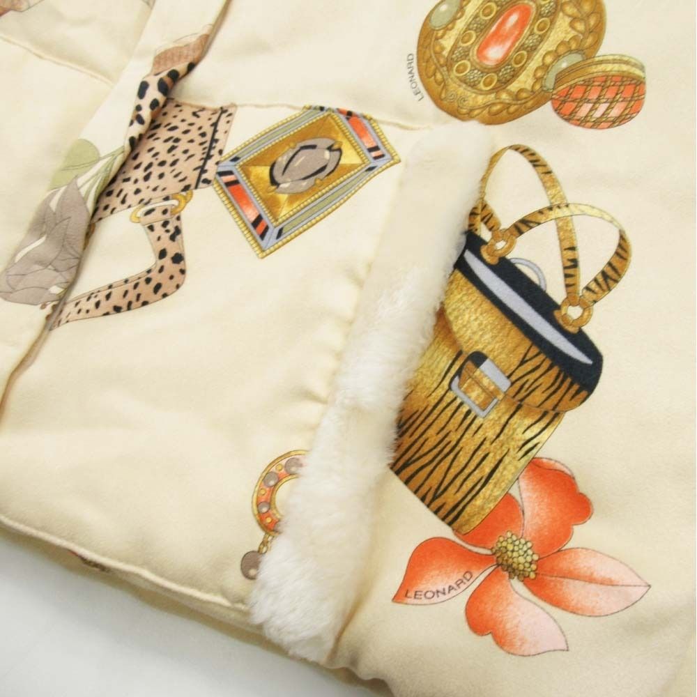 美品 LEONARD SPORT レオナールスポーツ 中綿 ジャケット バッグ 総柄